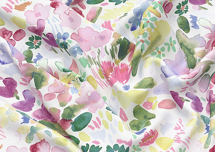 Bluebellgray Flora, Cerise - Twist&Fit Roman Blind - Image 4